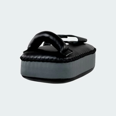 8 Muay Thai Single Strap Thai Pads | Black/Grey - Image 4