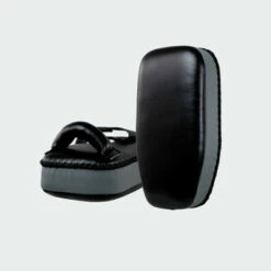 8 Muay Thai Single Strap Thai Pads | Black/Grey