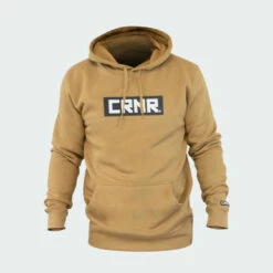Boxed Logo Heavyweight Hooded Sweatshirt | Camel