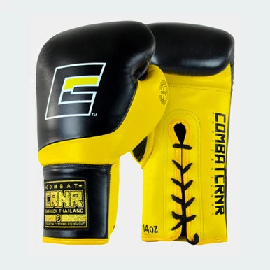 HMIT Lace Up Boxing Gloves | Yellow