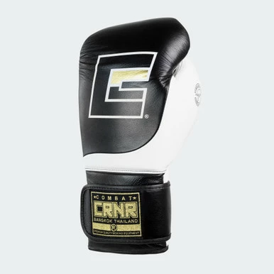 HMIT Velcro Sparring Gloves | Black/White - Image 6