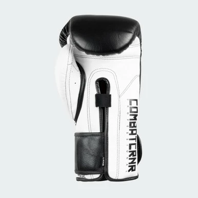 HMIT Velcro Sparring Gloves | Black/White - Image 4