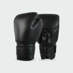 Recruit No Logo Boxing Gloves | Black
