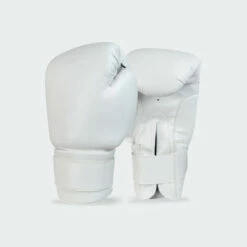 Recruit No Logo Boxing Gloves | White