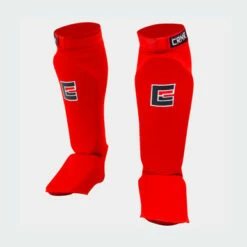 Slip On Elastic Shin Pads | Red