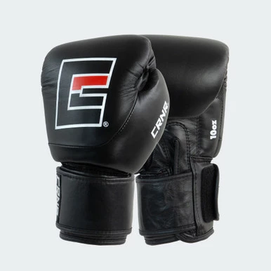 Competition Velcro Boxing Gloves | Black