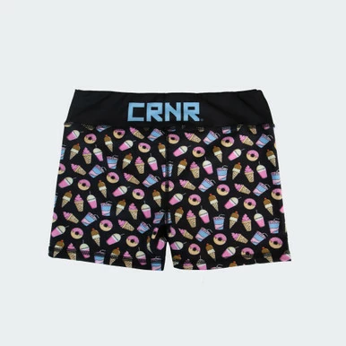 Donut N Treats Womens Compression Fight Shorts