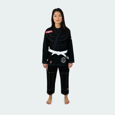V6 Womens BJJ GI + Free White Belt | Black - Image 6