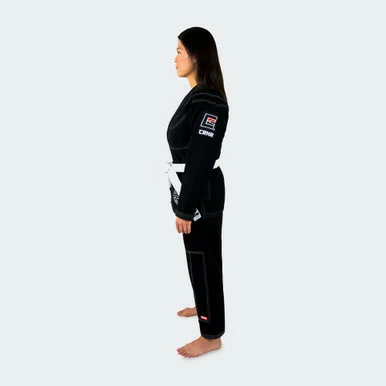 V6 Womens BJJ GI + Free White Belt | Black - Image 2